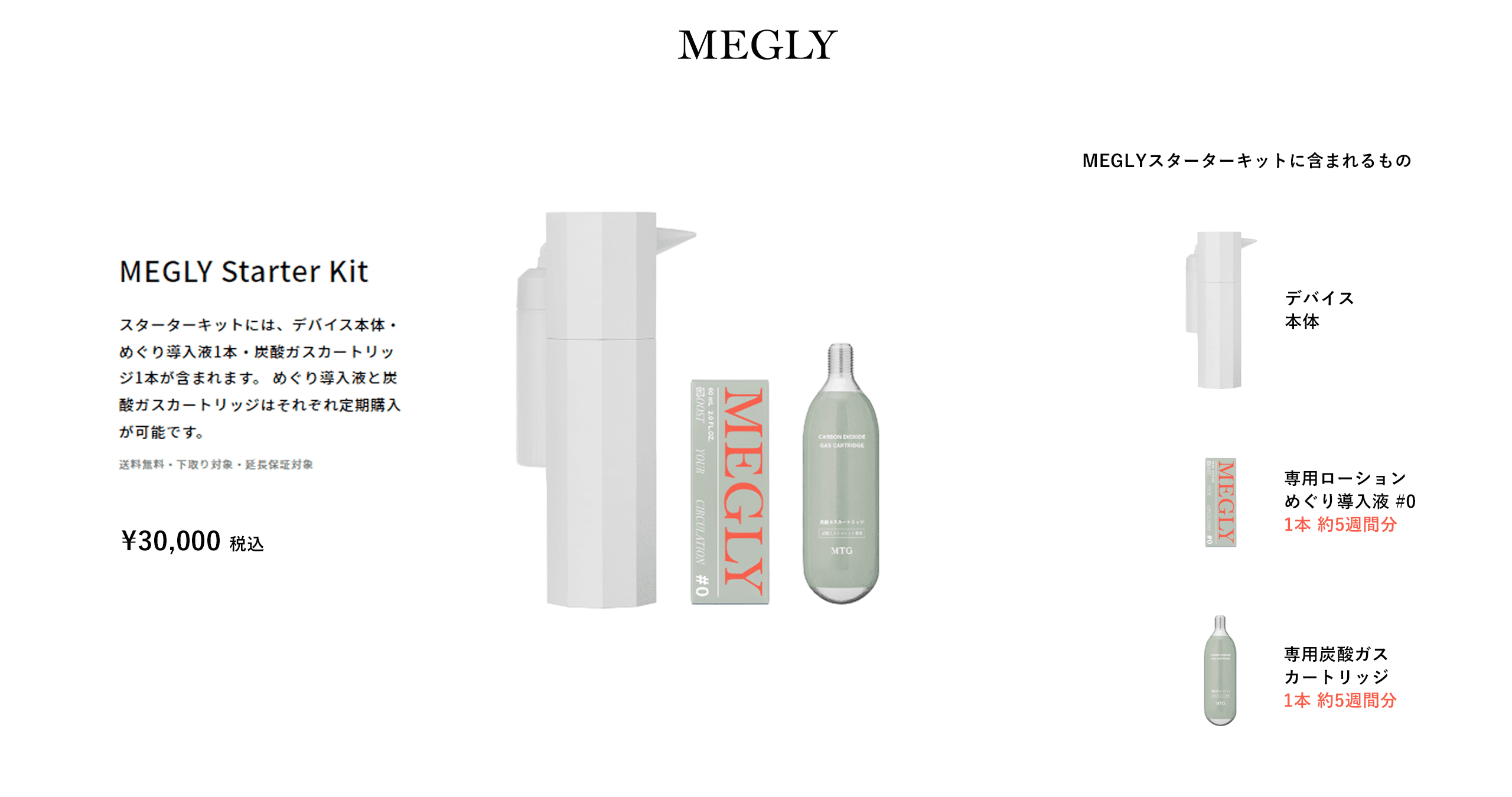 新作入荷!!】 MEGLY MEGLY 美容機器 美容機器 メグリー 炭酸ミスト